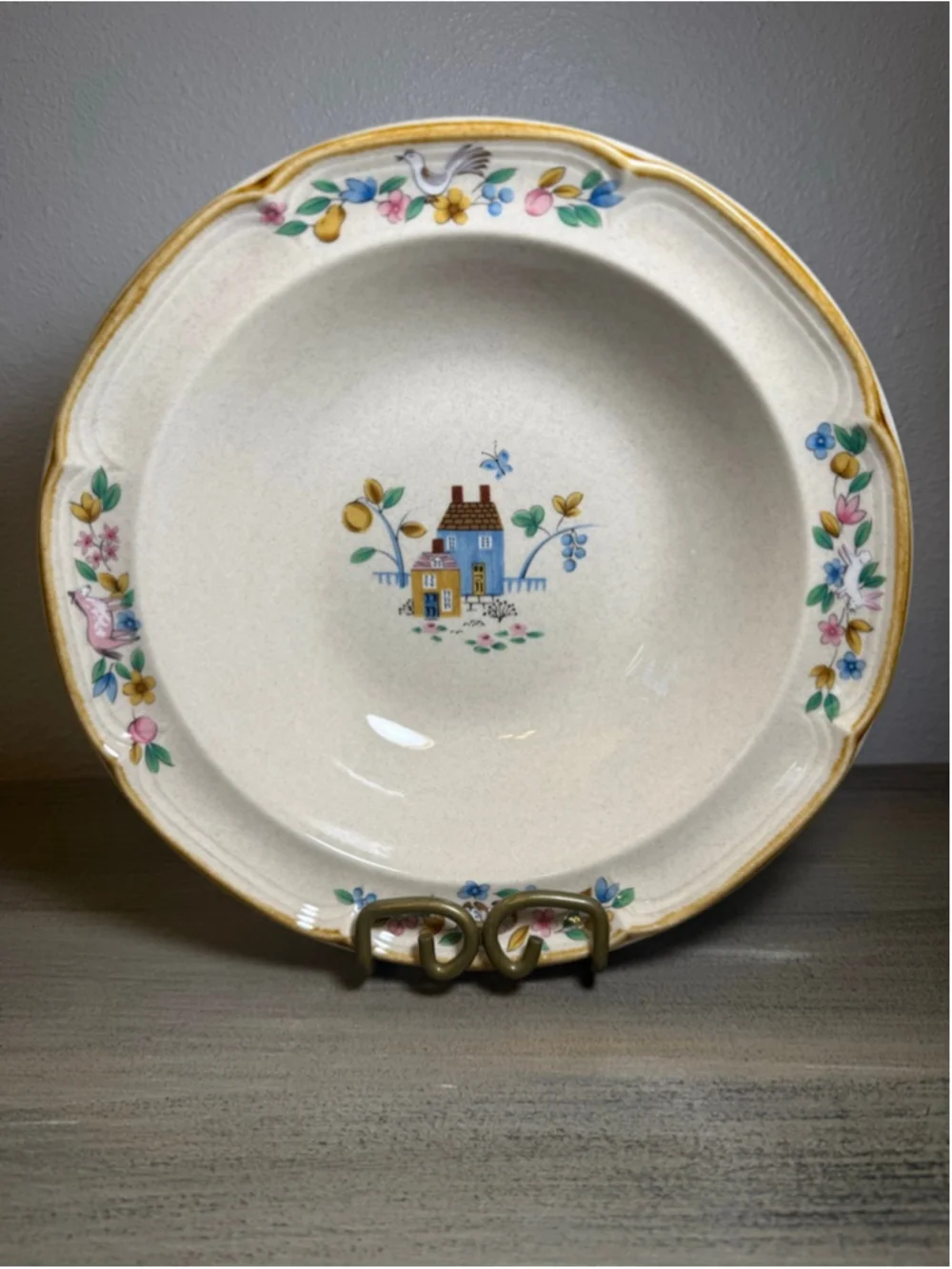 Vintage International Heartland Stoneware 9 Inch Serving Bowl Japan Cottagecore